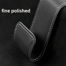 1pc Car Hooks, Car Seat Back PU Leather Storage Hook, Multi-Function Hanger For Keys Purse, Handbag Earphone Charging Cable Umbrellas Coats Car Organizer