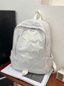 时尚星星背包，百搭休闲大容量女学生背包