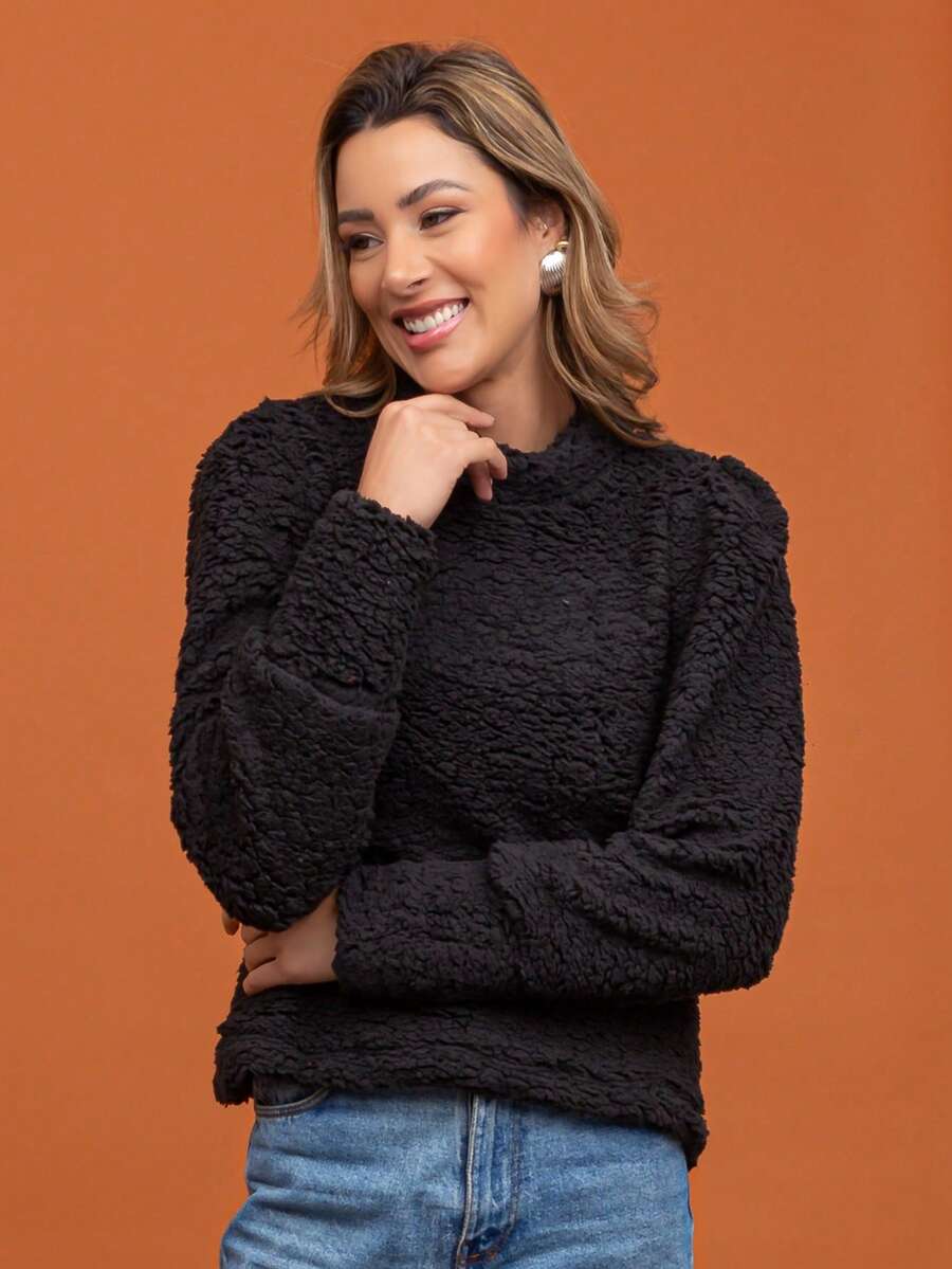 Women Sweatshirts - 黑色 - 查看 1