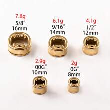 2PCS Hot 316 Stainless Steel Halloween Monster Tongue Ear Tunnels Ear Gauges Tunnels Plugs Stretcher Expander Piercing Body Jewelry Women