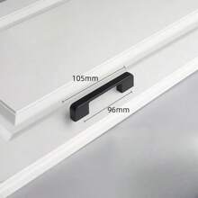 Aluminum Alloy Matt Black Handle Cabinet Door Handles And Pulls Cupboard Wardrobe Kitchen Drawer Knobs