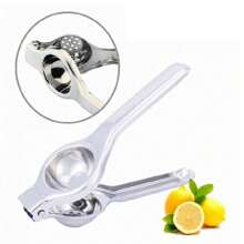 Exprimidor manual de acero inoxidable, exprimidor manual de limón, extractor de jugo de naranja, herramienta para hacer jugo de fruta en casa, 1 pieza