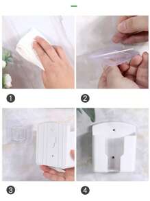 1 szt. Uchwyt na pilota, uchwyt ścienny na telefon i organizer, samoprzylepne pudełko do przechowywania do sypialni, plastikowy stojak ładujący i uchwyt na pilota, montowane na ścianie pudełko do przechowywania pilota do klimatyzatora, silikonowy ścienny uchwyt na pilota do przechowywania, organizer do przechowywania, bez wiercenia, bezwonny, wytrzymały stojak na pilota do telewizora i klimatyzacji