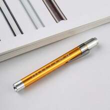 1pc Medical Pen Light, Reusable LED Medical Pen Flashlight With Pupil Scale Measuring Tape And Ruler For Nursing Students, White Light, Warm Light For Nurses, Students, Doctors Daily Use Pocket Nurse Aluminum Pen Light ,Dry Battery Power Supply(Batteries Not Included),Birthday Gifts, Graduation Season Gifts
