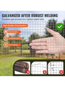 ARISE - Malla de Alambre Galvanizado 6MM-13MM – Resistente y Duradera, Ideal para Protección y Cercados de Conejos, Cobayas, Pollos y Pequeños Animales | Antióxido y Fácil de Manipular - Plateado - Ver 2