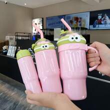 1 buc/3 buc sticle de apă multi-piesă color dopamină 1250 ml + 700 ml + 300 ml cu mâner, sticlă de apă cu paie de mare capacitate, atractivă și practică, potrivită pentru călătorii, sport, uz la birou, diverse cadouri de sărbători și ziua de naștere