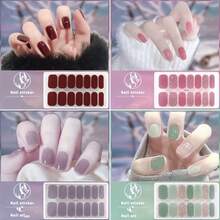 Dark Gradient French Tip Nail Stickers – Self-Adhesive Full Cover Nail Wraps For Ombre Look – Easy To Apply, Long-Lasting, Chip-Resistant Design – Perfect For DIY Manicures, Nail Art Lovers, Busy Schedules, And Effortless Glam For Work, Parties, Or Everyday Style - Multicolor - View 7