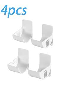 6pcs Hole-Free Garbage Bag Storage Rack, Wall-Mounted Kitchen Organizer, Adjustable Angle For Storing Garbage Bags, Umbrellas, Curtain Rods, Rolling Pins, Cling Wrap, Foil, Suitable For Home, Restaurant, Hotel, Can Be Given As Gifts On Holidays Like Father's Day And Mother's Day