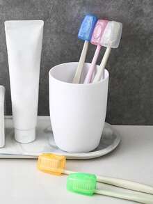 旅行便携式牙刷头套牙刷保护盒，牙刷盖，牙刷盒，牙刷旅行，牙刷盖，牙刷架套装，牙刷架旅行，便携式牙刷返校