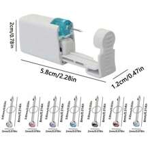 4 pezzi di Set monouso per piercing al naso con gemme incorporate - Operazione semplice e pratica per kit piercing al naso