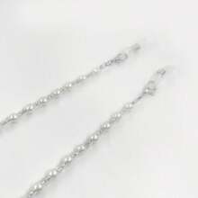 1 Stück elegante Brillenkette mit ABS-Perlen und Strass, geeignet für den täglichen Gebrauch