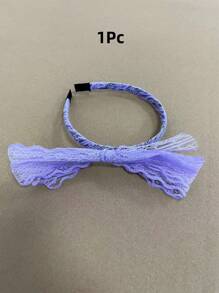 1/2Pcs Colorful Lace Bowknot Headbands For Women, Retro Style 80's Neon Party Street Hip-Hop Fashionable Accessory, Festive Bowknot Headwear For Parties, Social Events, Family Gatherings, Halloween, Holiday Gifts