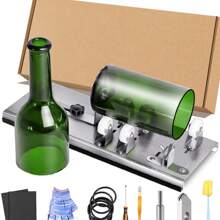 Macchina per tagliare bottiglie di vetro, Macchina per tagliare bottiglie di vetro, Coltello per vetro, Macchina per tagliare bottiglie di vetro (il colore del guanto viene inviato casualmente)