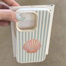 1 pieza Funda de teléfono celular a rayas de TPU con diseño de opaco lindo compatible con teléfonos inteligentes //Redmi
