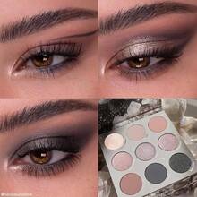 ColourPop Going Coconuts Nude Eyeshadow Palette - Cool-Toned Brown Eye Makeup Palette With 9 High-Pigment Matte And Shimmer Eyeshadow Finishes - Ultra-Velvety, Long-Wearing Formula (0.3 Oz) - Quartz - 查看 4