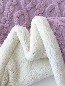 1 pieza Manta Sherpa de Jacquard 3D estilo bohemio, manta de Navidad ultramacia y esponjosa de felpa, manta de doble cara gruesa y cálida para cama, sofá, sala de estar, adecuada para el Día de la Madre, dormitorio, colcha para verano con aire acondicionado, manta ligera de franela rosa