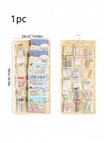 1pc Children's Hair Accessories Storage Bag, Fabric Hair Band, Scrunchie, Hairclip, Hairpin Hanging Organizer Bag - Multicolor - View 8