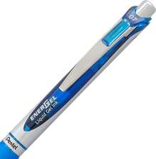 Pentel EnerGel Deluxe RTX Retractable Liquid Gel Pen, 0.7mm, Metal Tip, Blue Ink, 2 Pack (BL77BP2C) - Màu xanh da trời - Xem 4