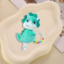 1 pieza de juguete de manivela de dibujos animados lindos para niños y niñas, juguete de campana de colores de peluche animal, adecuado para regalos de bebés recién nacidos, con selección aleatoria de colores de cuentas de campana