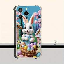 A Uniquely Designed High-Quality Soft Protective Phone Case Featuring An Easter Bunny Pattern, Compatible With Iphone X/XS/XR/11/12/13/14/15/16 Plus Pro Max Mini, Perfect For Gifting On Mother'S Day Or Easter And Other Holidays. - Clear - View 5
