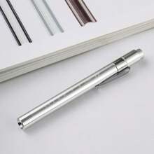 1pc Medical Pen Light, Reusable LED Medical Pen Flashlight With Pupil Scale Measuring Tape And Ruler For Nursing Students, White Light, Warm Light For Nurses, Students, Doctors Daily Use Pocket Nurse Aluminum Pen Light ,Dry Battery Power Supply(Batteries Not Included),Birthday Gifts, Graduation Season Gifts