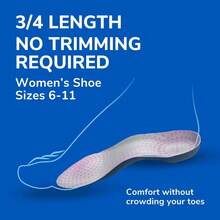 Dr. Scholl's Tri-Comfort Shoe Insoles, Foam Cushioning With FlexiSpring Arch Support, Women, 1 Pair - Apricot - View 2