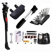 Kit Estojo de Chaves Ferramentas Para Bike Ciclismo Bomba + Pezinho Central 20 a 29 Mtb - Multicolorido - Visão 5