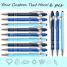 6/12/30 buah Pulpen Ballpoint Logam Kustom Personalisasi, Tulisan Halus, Alat Tulis Kantor Sekolah dan Bisnis, Tinta Hitam, Hadiah Personalisasi, Kembali ke Sekolah, Terukir, Hadiah Apresiasi Karyawan - MultiWarna - View 14