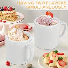 Pukomc Home Ice Cream Maker 10T - The Ultimate Tool For Homemade Desserts, Smoothies And Frozen Yogurt | Removable Design For Easy Cleaning | Perfect For Home Kitchens, Summer Parties And Beginners! - 美規A型插(110-127V) - 查看 2