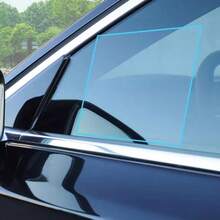 Película impermeable para coche, película impermeable para ventana lateral, película impermeable universal de gran tamaño - Azul - Ver 6