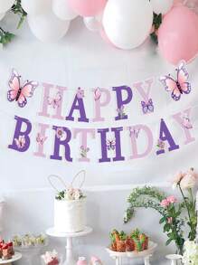 1 Stück lila Schmetterling thematische Partydekoration, Frühlings Teegesellschaft hängende Spiralgirlande, rosa & lila Schmetterling Fahnenbanner Spiral-Kranz Selbstbau Deko, lila rosa Schmetterling Papierfahnen Banner Anhänger für Geburtstagsfeierdeko Zubehör