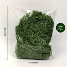 100g/3.52oz Artificial Simulated Reindeer Moss, Handmade Decorative Moss For Crafts, Potted Plants, DIY - Multicolor - View 11