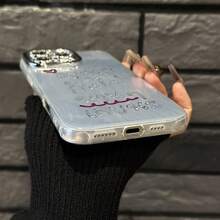 Funda para phone 16/15/14/13/12/11 Pro, Promax Plus, X y Xsmax (talla S). Diseño dulce y delicado. Una opción conmovedora para expresar cariño. - Plateado - Ver 2