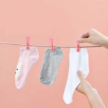 20 Stücke Kunststoff-Klammern, kleine Klemmen, starke Outdoor windbeständige Wäscheklammern, Haushaltsmultifunktions-Clips zum Befestigen von Socken