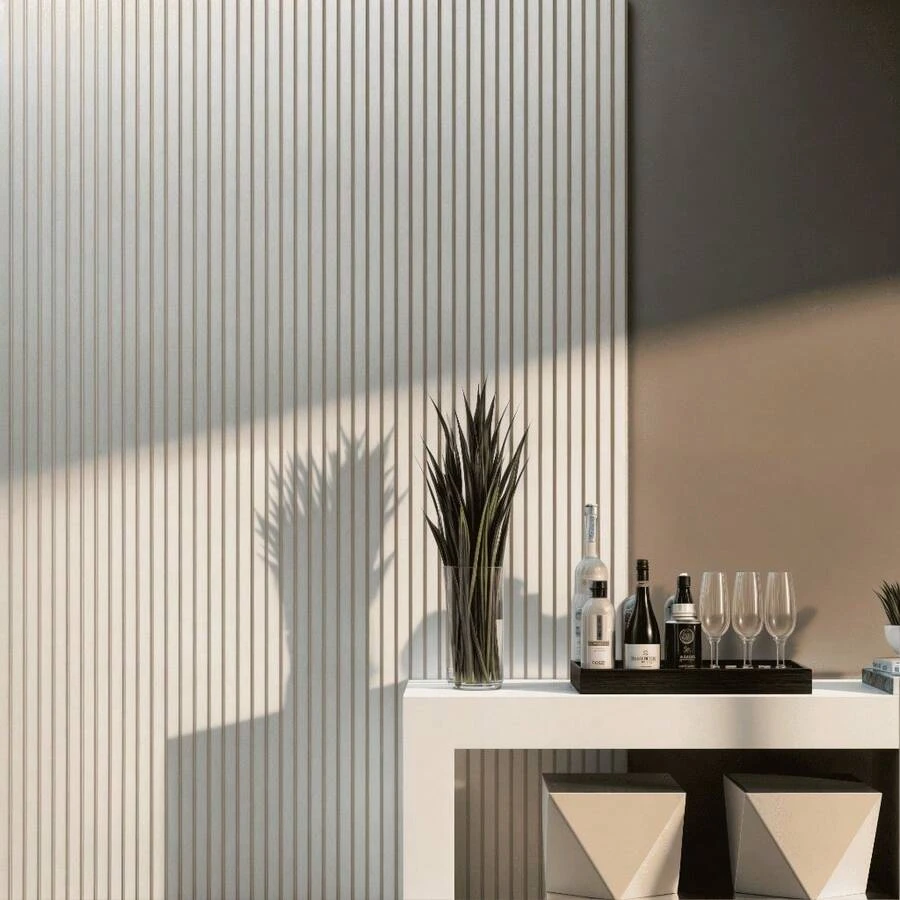 Kit 50 Self-Adhesive Wooden Slats In MDF 50x11 - Immediate Shipping! - White - View 1
