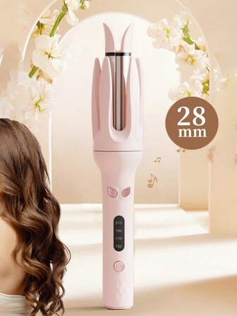 One-Key Automatic Hair Curler With 28mm Barrel, Left & Right Auto Curler Wand With 4 Temperature Modes, Negative Ion Generator, Intelligent Timer & Sensor, Auto Shut-Off Best Christmas Gift