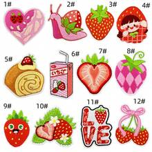 Embroidered Cloth Patch Strawberry Snail Cartoon Clothing Accessories Patch Anime Embroidery Cloth Patch - Multicolor - View 24
