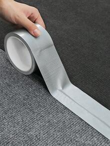 1 Roll Silver Duct Tape, Waterproof, Tear-Proof, Leak-Proof Tape, Multi-Functional, Daily Household Repair, Sealing, Fixing Items - Silver - View 10