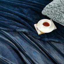 Sofa Blanket Living Room Cover SetFleece Blanket Twin Size, Soft Cozy Twin Blanket, Fuzzy Flannel Blanket Bed, Sofa, Couch, Travel, Camping, 60 X 80 Inches - 藏蓝色 - 查看 8
