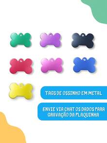 Adjustable Pet ID Tag Collar For Dog And Cat Metal Tag - màu đen - Xem 4