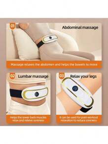 RAF 1 Portable Home Use Waist Massager - Relieves Fatigue, Heating & Vibration Massage, Ideal Gift For Parents1 Portable Home Use Waist Massager - Relieves Fatigue, Heating & Vibration Massage, Ideal Gift For Parents (White/Green)