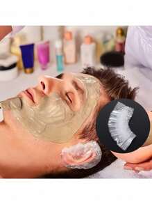 50/ 100/ 200/ 500 قطعة أغطية أذن قابلة للتخلص منها ، مقاومة للماء لأغراض الصبغة والاستحمام والعناية الجمالية، لحماية فتحة الأذن