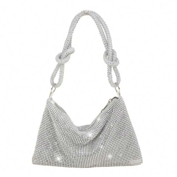 Abendtasche mit glänzenden Strasssteinen für Frauen, luxuriöse Geldbörsen für Partys und Hochzeiten, Damenhandtasche, glänzende Designer-Abendtaschen, 2023