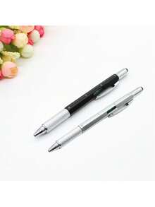 1pc 6-In-1 Multi-Purpose Pen Construction Tool, Gift Tool Pen, Multi-Purpose Pen With Ball Pen, Ruler, Touch Pen, Level, Screwdriver, Pen Tool Small Tool Pen Gift, Suitable For Dad Gift, Christmas And Birthday Presents Back To School - Yellow - View 14