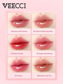 VEECCI 罐装唇泥唇颊两用哑光雾面唇釉口红腮红平价官方正品学生女 - 01Guava Soft Dream - 查看 7