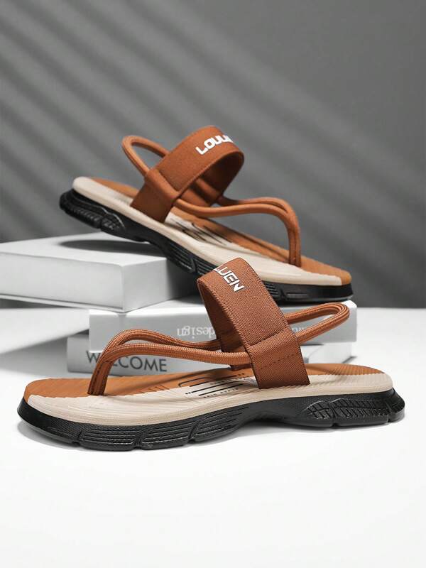 New Summer Men's Dual-Purpose Outdoor Casual Beach Sandals, Thick Sole Anti-Slip Comfortable Durable Versatile Fashion