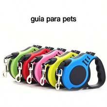 Retractable Leash 3/5 Meters Pets Dogs Cats Resistant With Lock Up To 11.33kg - 粉色 - 查看 2