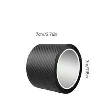 3D Carbon Fiber Sticker Car Threshold Protective Film Anti Scratch Waterproof Matte Black Nano Sticker For Car Body - Multicolor - View 8