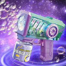 Colorful LED Lights Bubble Maker Toy - 紫色 - 查看 1