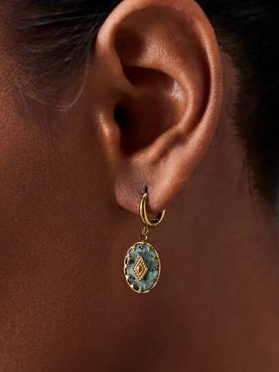 THE ANTAARA EARRINGS 松木天然石钛钢耳环不褪色小众时尚高端感轻奢耳环